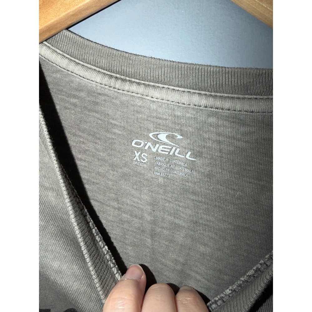 O'Neill Chase The Sun Graphic T-Shirt Grey Mineral Wash XS Retro Surf Tee‎ - Picture 4 of 4